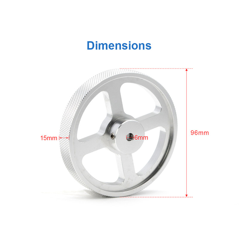 WaveTopSign Metal Aluminum Alloy Embossed Synchronous Encoder Wheel